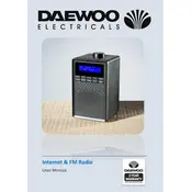 Daewoo Internet & FM Radio AVS1400 Radio manual cover