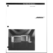 Bose 100 J Speakers manual cover