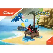 Mega Construx Mattel Pokemon Litten VS Popplio FFY81 Construction Set manual cover