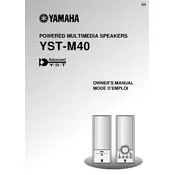 Yamaha YST-M40 Speaker manual cover