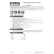 Sealey ADB100T Tank manual cover