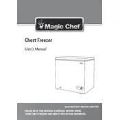 Magic Chef HMCF5W2 Freezer manual cover