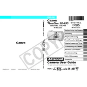 Canon PowerShot SD430 manual cover