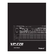 Roland VP-770 manual cover