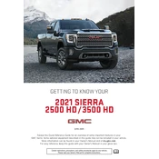 GMC Sierra 3500 HD 2021 manual cover