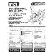 Ryobi TSS702 Saw manual cover