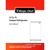 Magic Chef MCBR350B2 Refrigerator manual cover