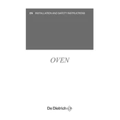 De Dietrich DKR7580A Oven manual cover