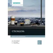 Siemens iQ700 CT636LES6 Coffee Machine manual cover