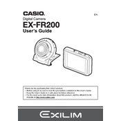 Casio EXFR200 Camera manual cover