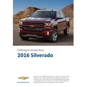 Chevrolet Silverado 2016 manual cover