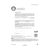 Vizio VX200E TV manual cover