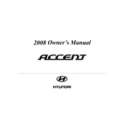 Hyundai Accent 2008 Sedan manual cover