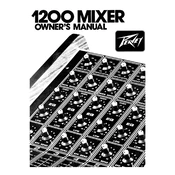 Peavey 1200 Mixer Mixer manual cover