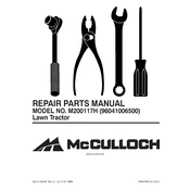 McCulloch M200117H manual cover