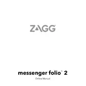 Zagg Messenger Folio 2 Keyboard manual cover