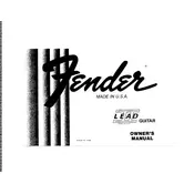 Fender Lead II Guitar manual cover