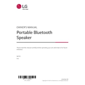 LG PN1 PN1.AEUSLLK Speaker manual cover