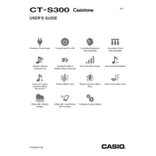 Casio CTS300 Casiotone Keyboard manual cover