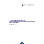 Grandstream DHCP Linux Server Network manual cover