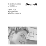 Brandt WT12765E Washing Machine manual cover