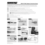 Shure WA333 TA4F Microphone manual cover