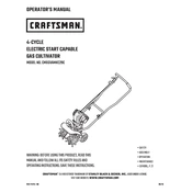 Craftsman CMXGVAMKC29C Cultivator manual cover