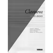 Yamaha Clavinova CLP-500 Piano manual cover