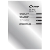 Candy MEC44TX manual cover