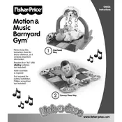 Fisher Price Mattel Link-a-doos Music and Motion Barnyard Gym G4826 Toy manual cover