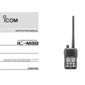 Icom IC-M88 Transceiver manual cover