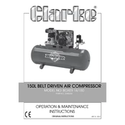 Clarke 2245250 Boxer 14 150p 400V Belt Driven Air Compressor manual cover