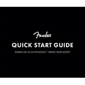 Fender The American Acoustasonic Telecaster Guitar manual cover