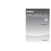 Yamaha CDC-E500 Receiver manual cover