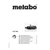 Metabo STS 7000 Pneumatic Tool manual cover