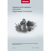 Miele KFNF 9955 iDE Refrigerator manual cover