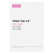 Lenovo YOGA Tab 3 8-inch YT3-850F Tablet manual cover