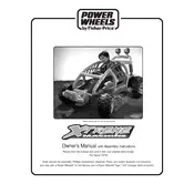 Power Wheels Mattel X-Treme Machine 74790 Toy manual cover