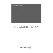 De Dietrich DMG7129X Microwave Oven manual cover