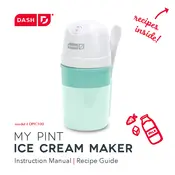 Dash DPIC100 My Pint Ice Cream Maker manual cover