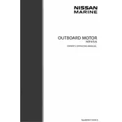 Nissan NSF4B Outboard Motor manual cover