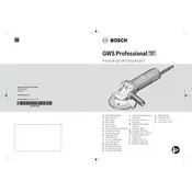 Bosch 0 601 396 161 Grinder manual cover