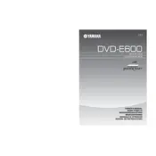 Yamaha DVD-E600 Disc Player manual cover