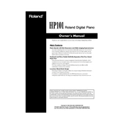 Roland HP-101 manual cover