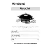 West Bend L5818 79586R Wok manual cover