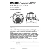 Kohler FCH749 Enigne manual cover