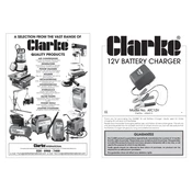 Clarke 6266010 ATC12V Battery Charger manual cover