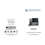 Grandstream GRP2670 IP Phone manual cover