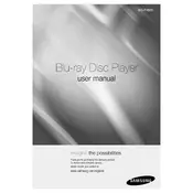 Samsung BD-P4600 Series Blu-ray Player manual cover