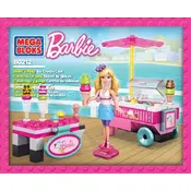 Mega Bloks Mattel Barbie Ice Cream Cart DBM33 Construction Set manual cover